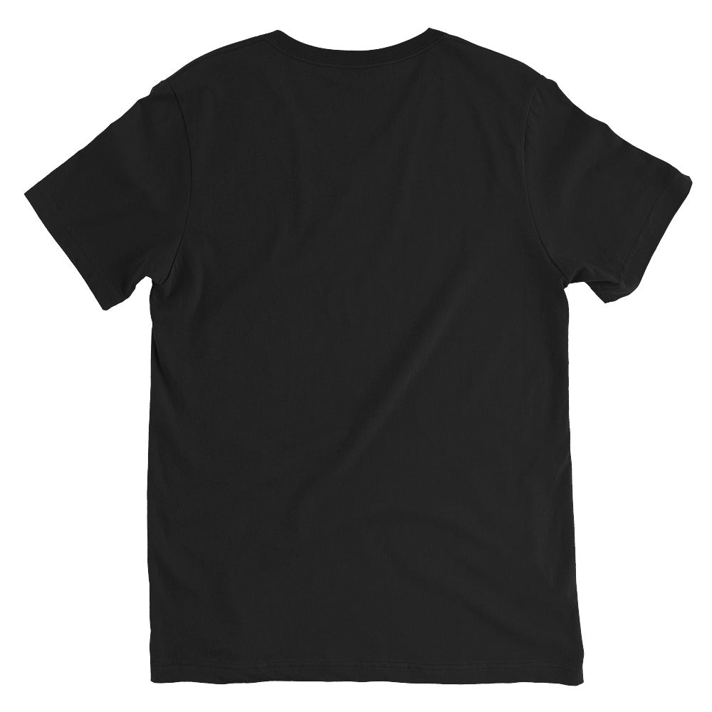 Unisex Short Sleeve V-Neck T-Shirt - Patch Logo